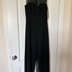 Enfocus Studio Black Jumpsuit Classic Minimalist Design Size 6